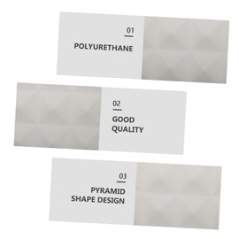 BIUDECO 12pcs Ktv Soundproof Panel 5cm Pyramid Acoustic Foam Noise Reduction Panels for Recording Drum Room