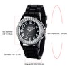 Avaner Women's Silicone Rhinestones Watches Analog Quartz Silicone Strap Bling