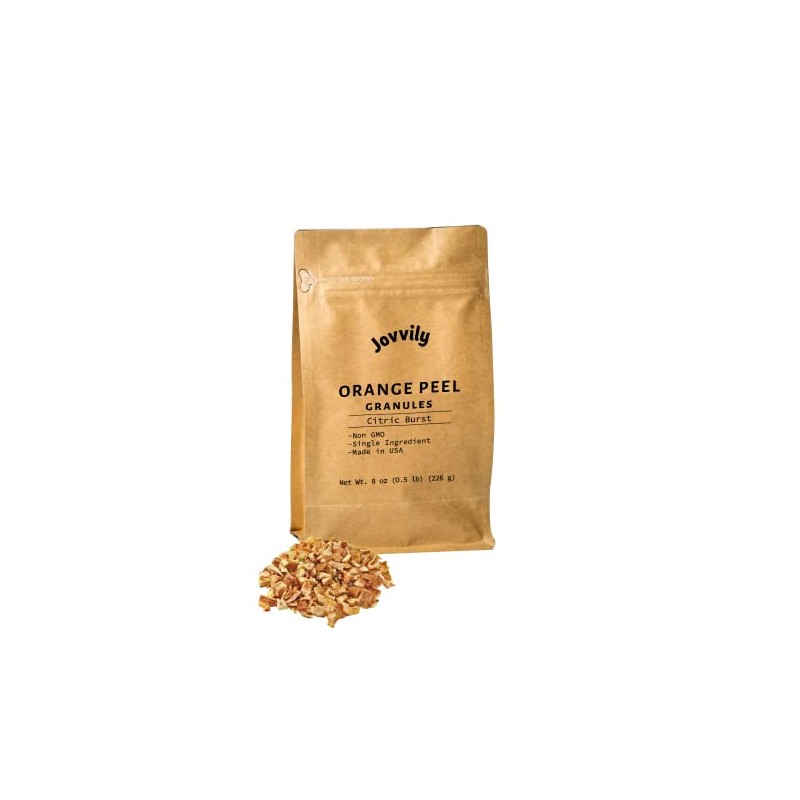 Jovvily Orange Peel Granules - 8oz - Burst of Citrus