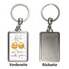 Pummel Bee Keyring with Saying Bee in Love with You