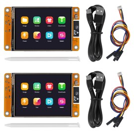 DORHEA 2Pcs ESP32 Touchscreen 2.8 Inch LCD TFT Module with Touch Screen Display Module ESP-WROOM-32 2.8" 240x320 Smart Display Screen for Arduino LVGL WiFi Bluetooth Dual Core Development Board