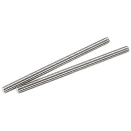 sourcing map 2Pcs M14 x 250mm Fully Threaded Rod 304 Stainless Steel Right Hand Threads