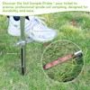 ZUIWAN 40 INCH Soil Sample Probe,Stainless Steel t-Style Handle Soil