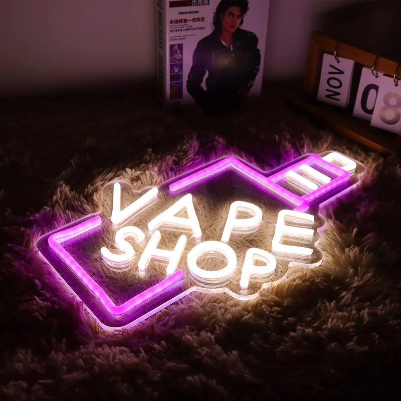 Vinray Smoke Shop Neon Sign for Business Advertising or Vape