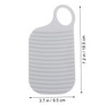 Levemolo 6pcs Portable Stripe Texture Clothes Washboard -sided Scrubbing Board