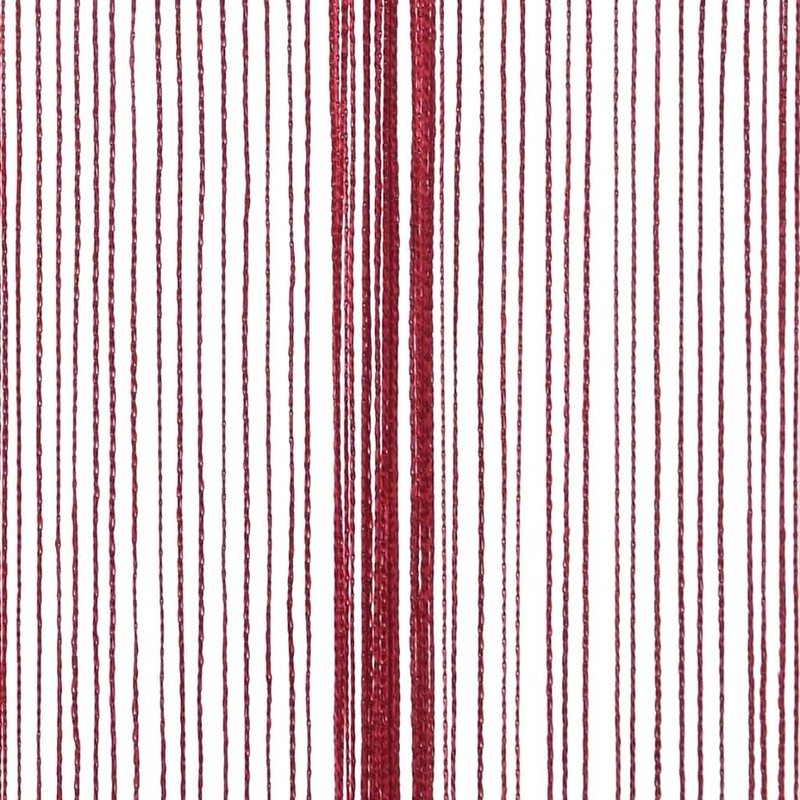 vidaXL String Curtains 2 pcs 100x250 cm Burgundy