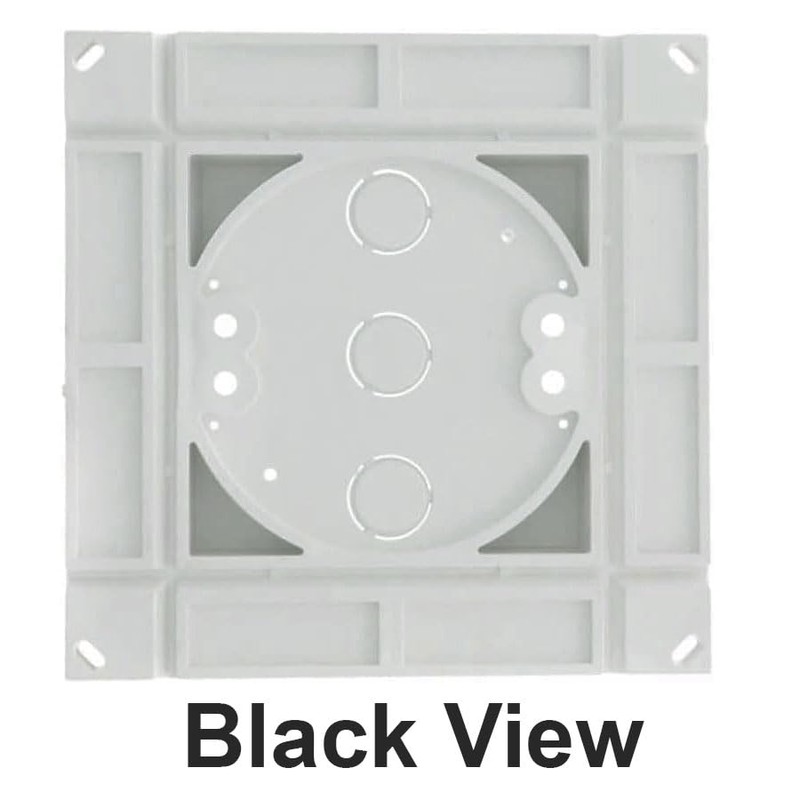 iMBAPrice 8141F-5 White Non-Metallic Siding Mounting Block with Built-in Electrical