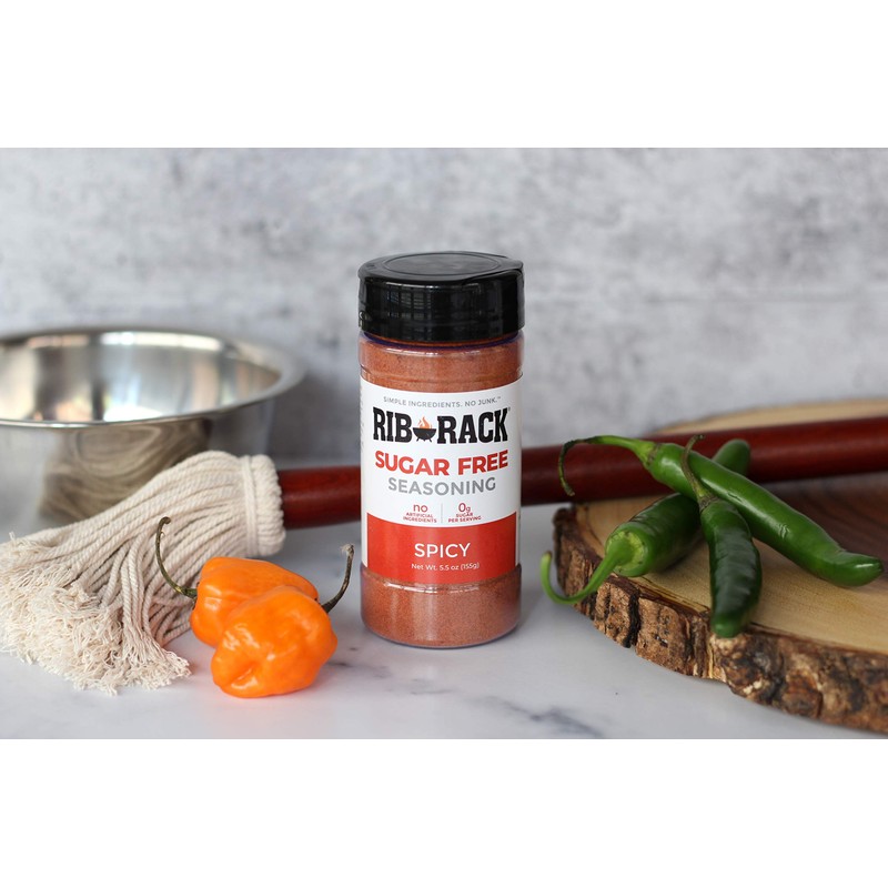 Rib Rack Spicy Sugar Free Seasoning, 5.5 oz