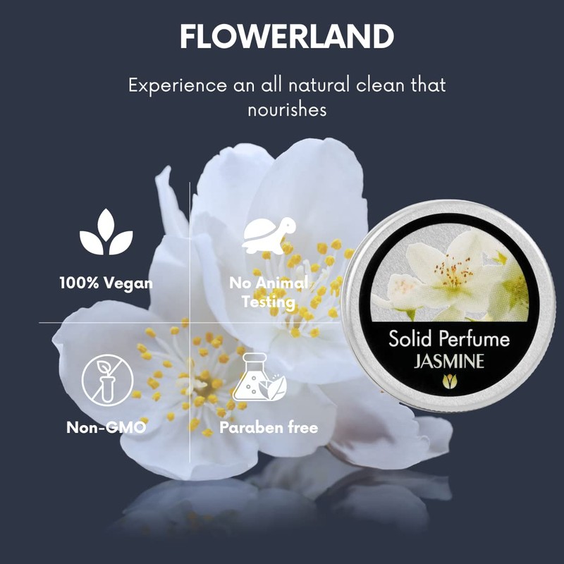 Flowerland Solid Perfume - Portable Pocket Balm Perfume Perfect for