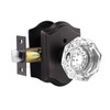 Gobrico Crystal Privacy Door Knob with Lock Inside,Keyless Heavy Duty