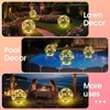 Askyli Floating Pool Lights, Warm White LED Solar Pool Lights