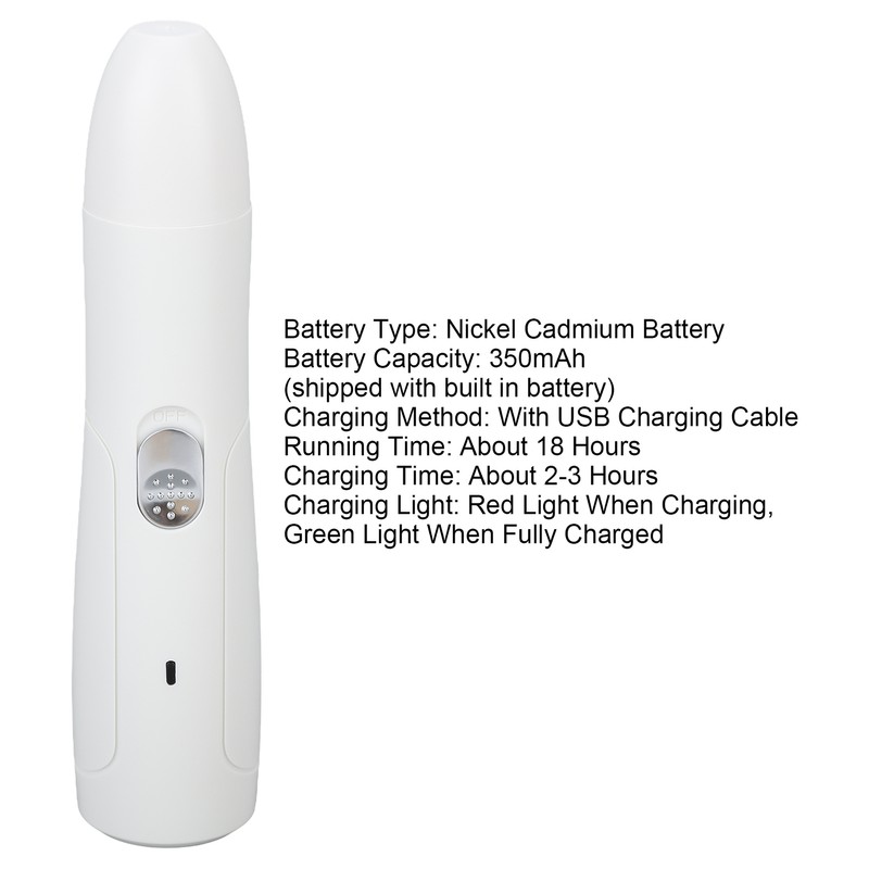 Dog Nail Grinder USB Charging Electric Dog Nail Trimmer with