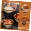 iplusmile 2Pcs Ceramic Steaming Bowls Practical Kitchen Tableware for Soup