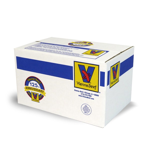 Vienna® Beef Natural Casing Franks 6" 8:1 10 lbs. (Approximately