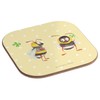 Mr. & Mrs. Panda Square Coasters Bumble Bees with Clover