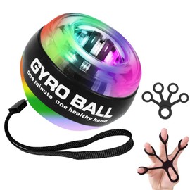 EMAGIE Antebrazo Ejercitador Gyro Ball - Ejercitador de Dedos Pelota de Giroscopio para Ejercicios Ejercitador de Antebrazo para Fortalecer Manos, Brazos, Dedos, Muñeca Huesos y Músculos