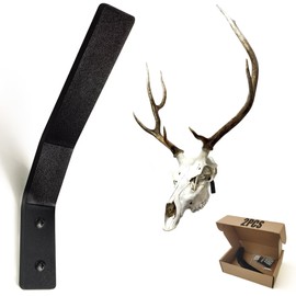 VMSIXVM European Mount Skull Hanger, Large Deer Skull Wall Hooker for Hanging Deer Head, Buffalo, Pronghorn, Bear and Other Medium Animals, Euro Mount Hanger with Easy Install Kit for Indoor Outdoor