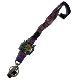 Omega Psi Phi Fraternity New Greek Lanyards with PVC Shields