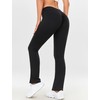 FITTOO Women's High Waisted Crossover V Booty Scrunch Leggings Butt