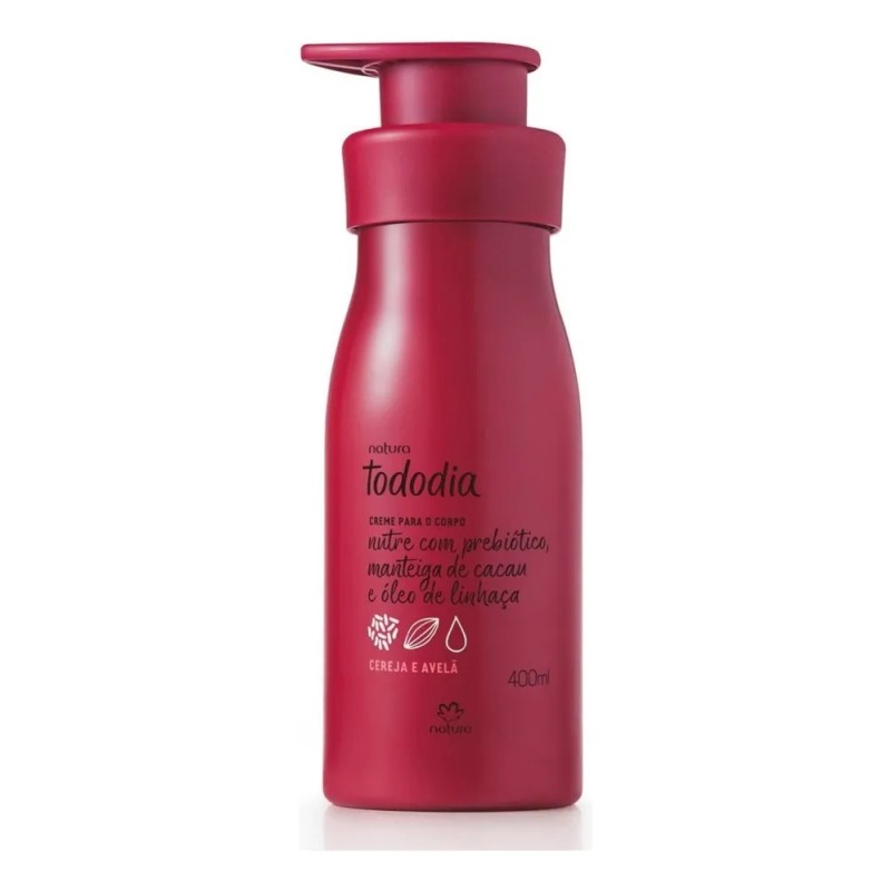 Crema Nutritiva Cereza Y Avellana Corporal Natura 400ml