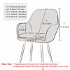 Dining Chair Slipcover Set of 2 Elastic Chair Covers with