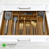Luxury Acacia Kitchen Drawer Organizer - Silverware Organizer - Utensil