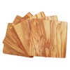 Set of 6 Coasters Made of Olive Wood