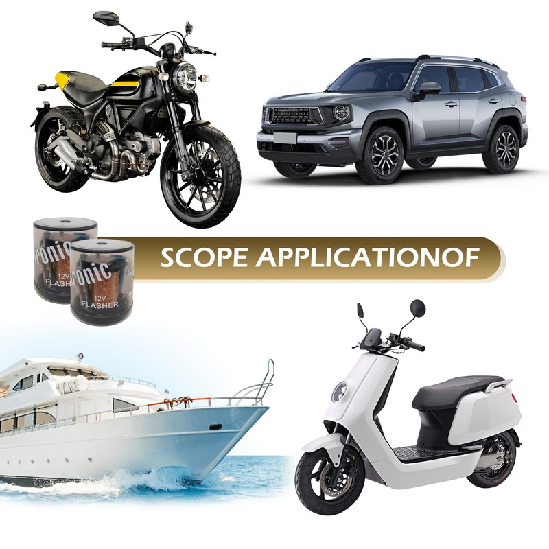 Shakas 2 PCS Car 2-pin Flasher Relay - 20A 12V