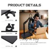 Operitacx Universal Microphone Tray, Adjustable Microphone Compartment with Clip on