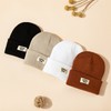 Baby Knitted Beanie Hat: Casual, Versatile, Trendy, Warm for Autumn & Winter (Ages 0-3) Mini Knit Khaki 3ea