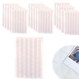 Set of 15 Photo Corner Stickers Transparent Corner Photo Stickers Corner Album Stickers Photo Stickers Fixed Photo DIY Handmade Album Diary Decoration Stickers (White 15 Ng Approx 1520 Pieces)