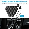 MAX COOL 20PCS 19mm Wheel Lug Nut Covers Hub Screw