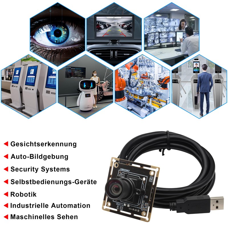 Svpro 5MP USB Camera Module Wide Angle Board Camera with