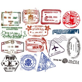 50 Pcs Cute Stamp Stickers for Water Bottle, Kids, Teen, Girl Trendy Laptop Hydroflasks Notebook Phone Computer Guitar Skateboard Luggage Waterproof Vinyl Decal