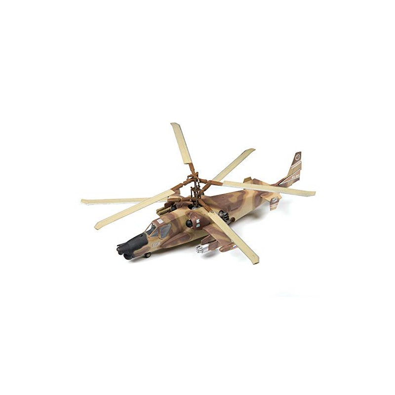 Zvezda 500787216 500787216-1:72 Russ. Attack Helicopter Hokum-Plastikbausatz-Modellbausatz-Zusammenbauen-Bausatz-für Einsteiger-detailliert, Olive