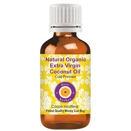 Deve Herbes Organic Natural Virgin Coconut Oil (Cocos nucifera) Cold Pressed 15ml (0.50 oz)