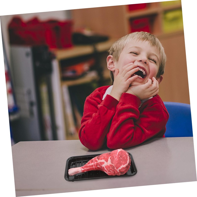 Abaodam 2Sets Realistic Fake Steak Model Lifelike Meat Decor for