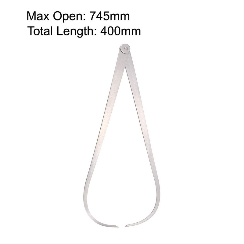 uxcell Outside Caliper 400mm 16 Inch Firm Joint Stainless Steel