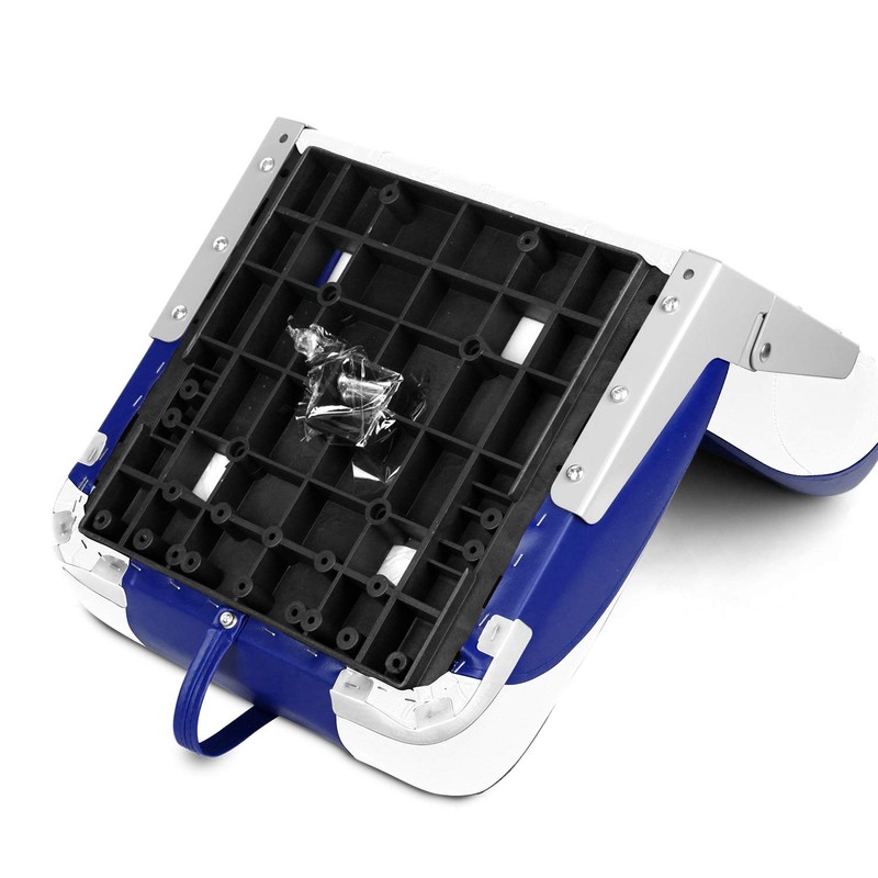 ofyou New Low Back Folding Boat Seat (White/Blue(1 seat))