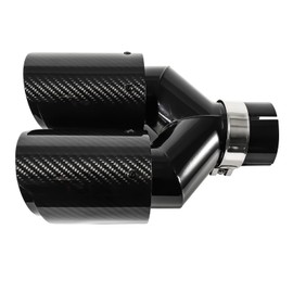 Carbon Fiber Dual Exhaust Tip 2.5 Inch Inlet 3.5 Inch Outlet Dual Carbon Fiber Exhaust Tip