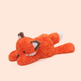 Uixxducc Cuddly Toy, Plush Toy, Cute Plush Dog, Elephant, Fox, Monkey, Stuffed Toy for Cuddling and Playing, Kawaii Decorative Plushie Gifts for Children (Fox)