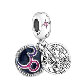BEEUVIP Women's Life of Animals Charm Pendant for Bracelet 925 Sterling Silver Birthstone Charms Beads Fits Bracelet, Silver, Cubic Zirconia