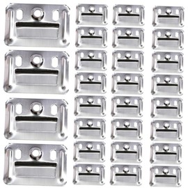 DACUAN 100 Piezas tablero fibra bambú pieza fijación del panel pared abrazadera del panel pared stainless steel the office muebles hebilla panel pared Acero inoxidable Cierre