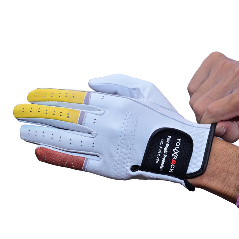 Ever-Bright Men's Golf Gloves OptiColors Premium Leather Golf Gloves .…