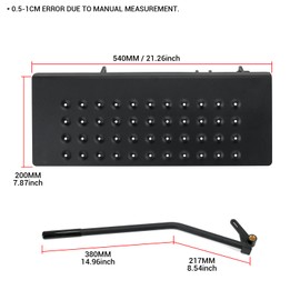 ACS6000B Mower Chute Blocker Discharge Shield Compatible with Bad Boy Mower ZT CZT Outlaw Rebel Rogue Maverick Models, 54" 60" 61" 72" Decks Advanced Chute System Replace 088-6000-00 088600000