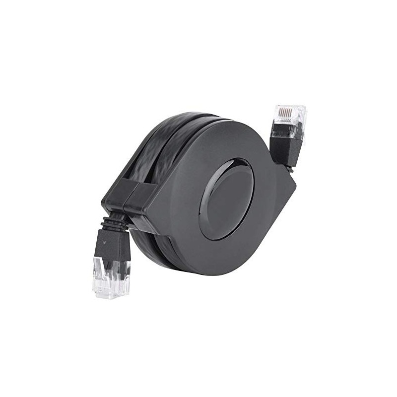 Cable retr¨¢ctil ajustable Cat-6 10 Gigabit Ethernet ultra plano retr¨¢ctil