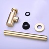 GORDEE Bathroom Brass Contemporary Round Bottle P Trap 1-1/4, Lavatory