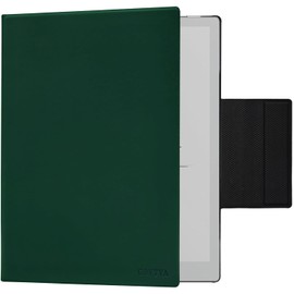 GOVTVA Magnetic Case for Onyx Boox Go 10.3 ePaper 2024 Released Ultra-Thin Lightweight Leather Cover with Magnetic Pen Buckle, Auto Sleep/Wake & Magnetic Closure (Green)