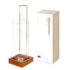 AdLife Ash-Free Hanging Incense Stick Holder Incense Burner Glass Brass