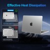 EooCoo Hard Case Clear Compatible with MacBook Pro 16 inch